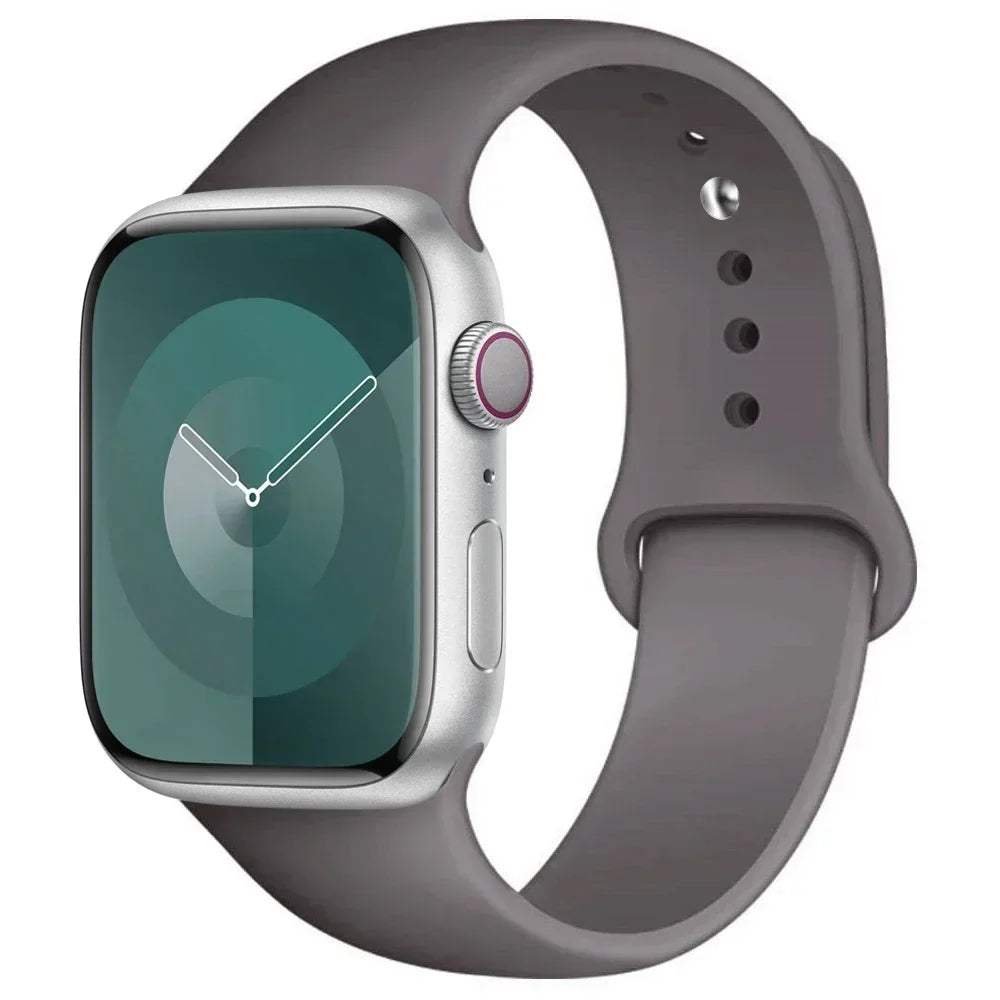 Silikon-Sportarmband Für Apple Watch Armband 49 Mm 44 Mm 45 Mm 40 Mm 41 Mm 42 Mm 38 Mm Armband Iwatch Serie 9 8 7 6 5 4 3SE Ultra 2 Correa