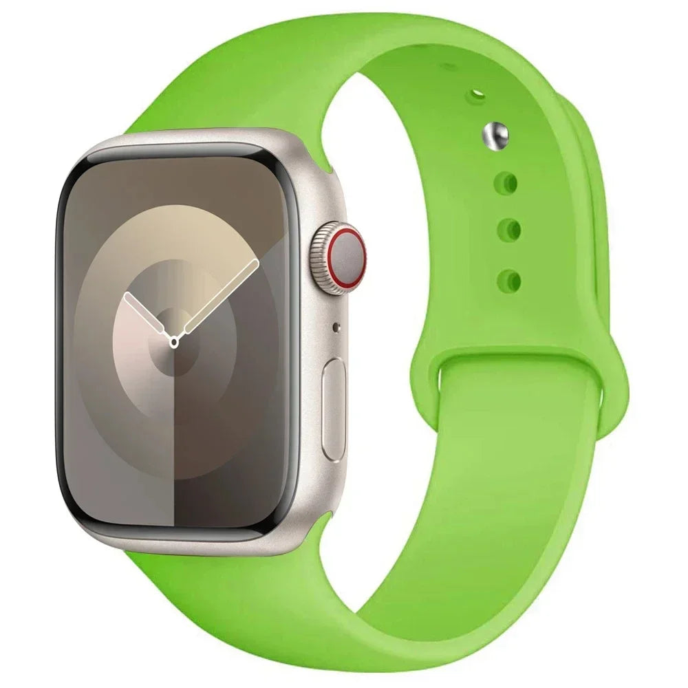 Silikon-Sportarmband Für Apple Watch Armband 49 Mm 44 Mm 45 Mm 40 Mm 41 Mm 42 Mm 38 Mm Armband Iwatch Serie 9 8 7 6 5 4 3SE Ultra 2 Correa