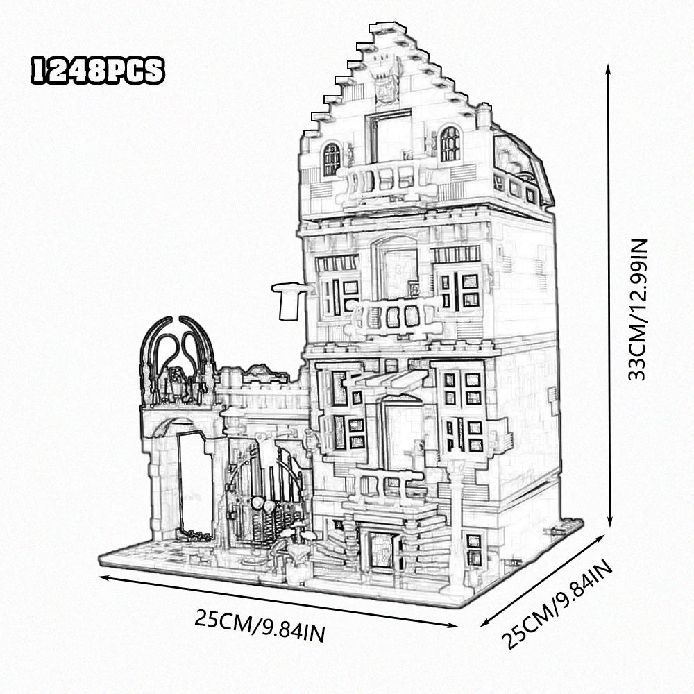 Build Your Dream City with the Street View City Building Blocks – Creative MOC Kits for Bank, Café Corner, Downtown Diner, and More!