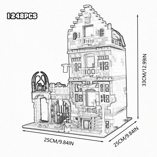 Build Your Dream City with the Street View City Building Blocks – Creative MOC Kits for Bank, Café Corner, Downtown Diner, and More!