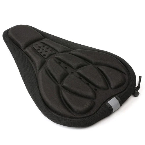 Padded bicycle saddle cover