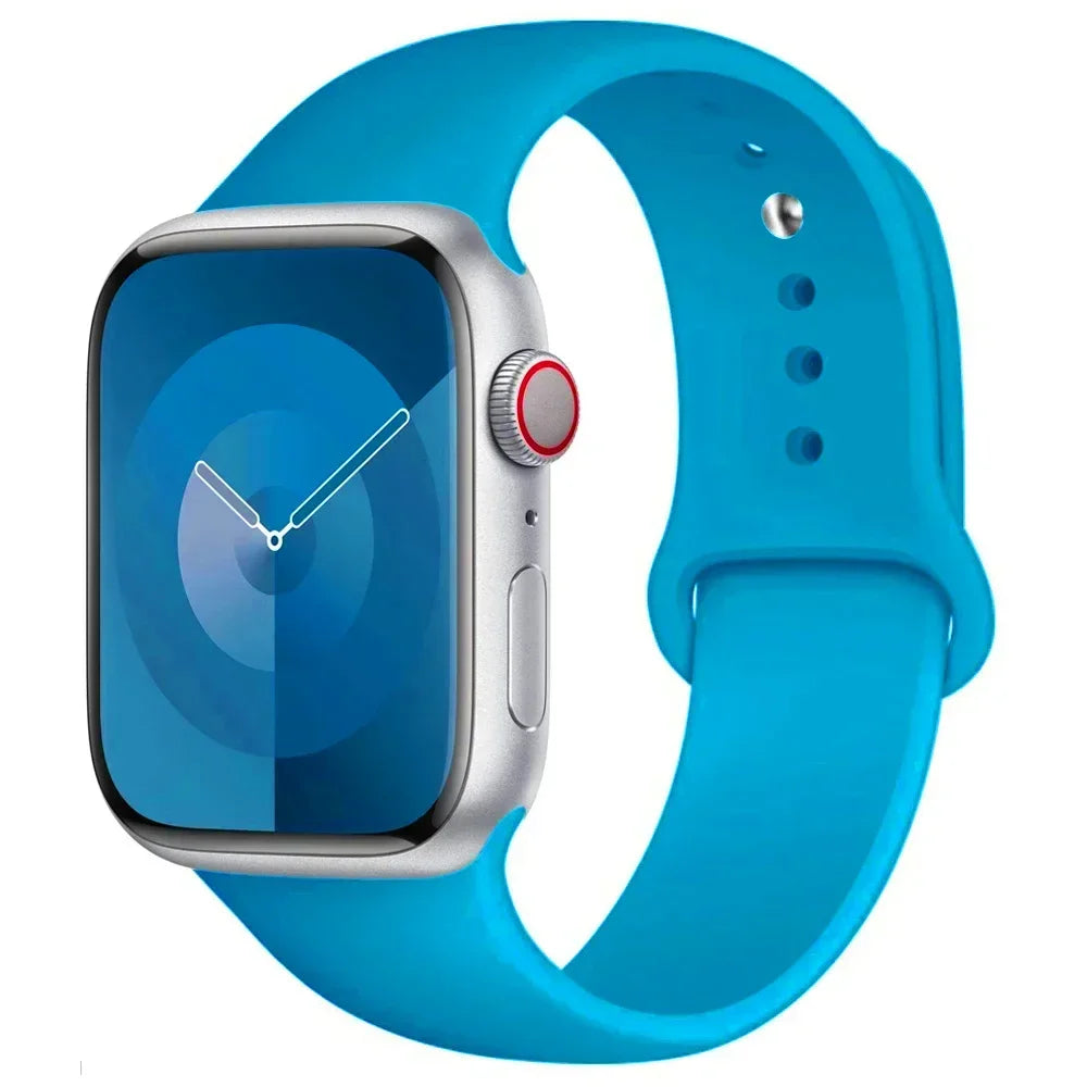 Silikon-Sportarmband Für Apple Watch Armband 49 Mm 44 Mm 45 Mm 40 Mm 41 Mm 42 Mm 38 Mm Armband Iwatch Serie 9 8 7 6 5 4 3SE Ultra 2 Correa