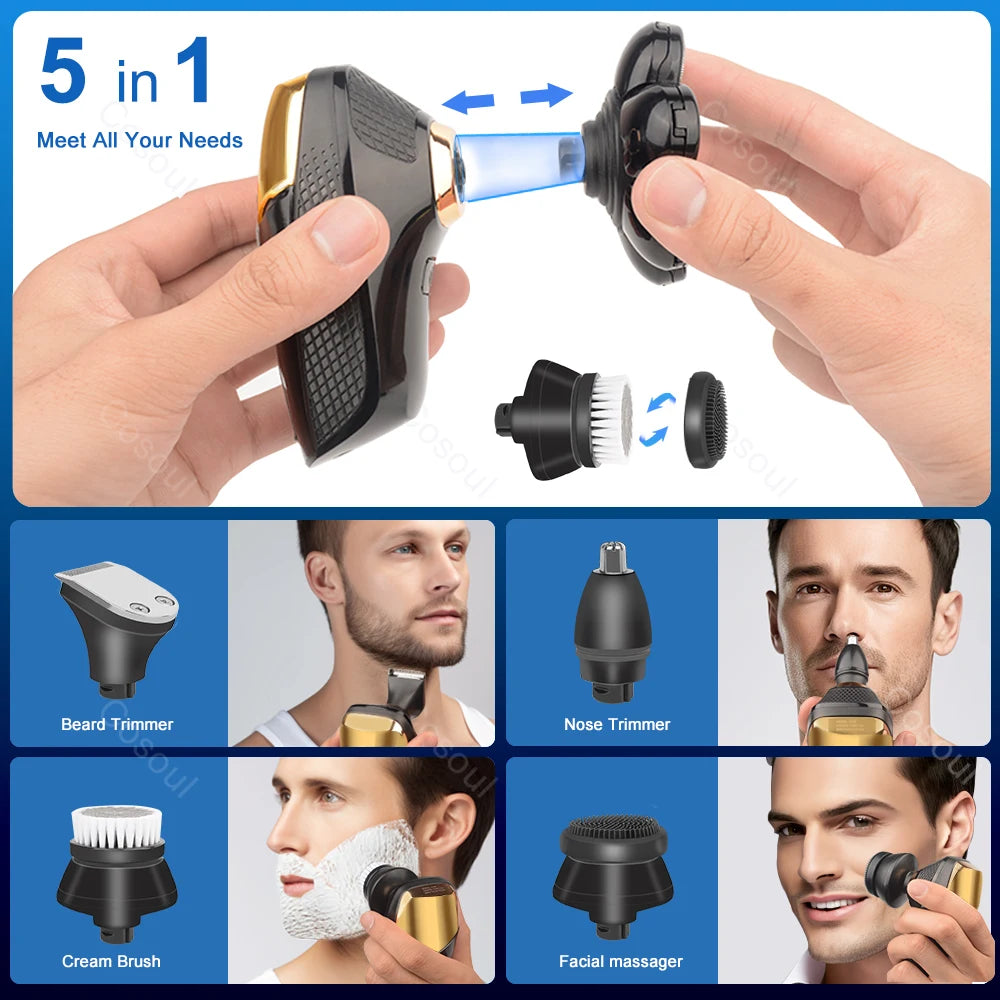 7D Electric Shaver – 5-in-1 Multifunktionsrasierer für Männer