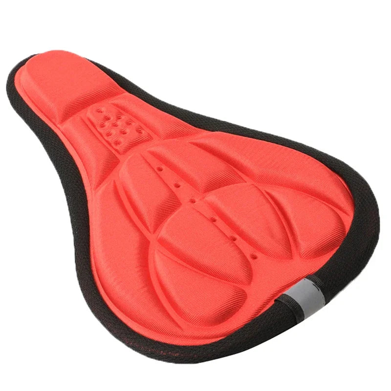 Padded bicycle saddle cover