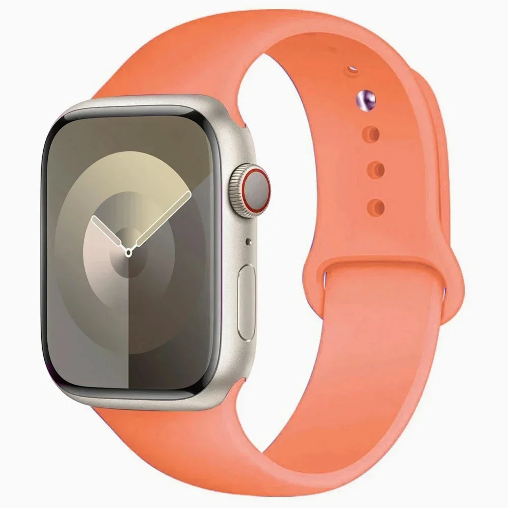 Silikon-Sportarmband Für Apple Watch Armband 49 Mm 44 Mm 45 Mm 40 Mm 41 Mm 42 Mm 38 Mm Armband Iwatch Serie 9 8 7 6 5 4 3SE Ultra 2 Correa