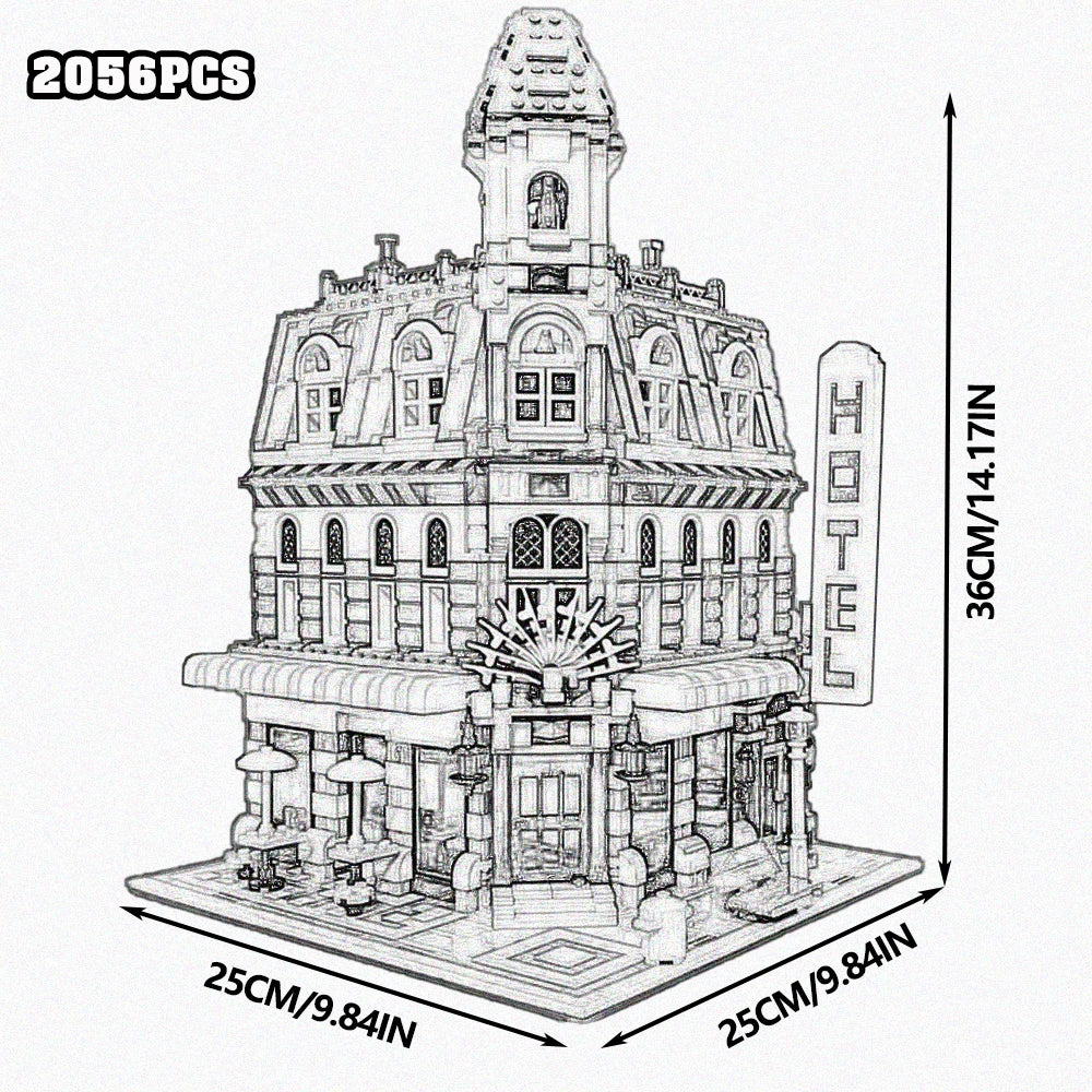 Build Your Dream City with the Street View City Building Blocks – Creative MOC Kits for Bank, Café Corner, Downtown Diner, and More!