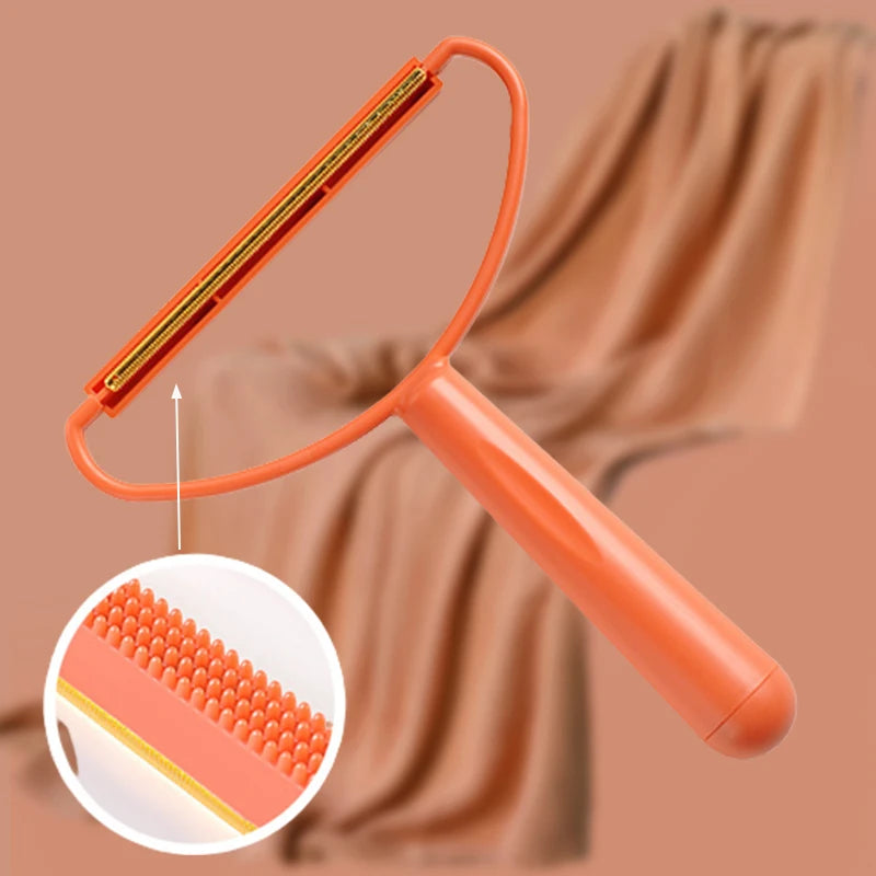 Double-sided lint and hair remover 