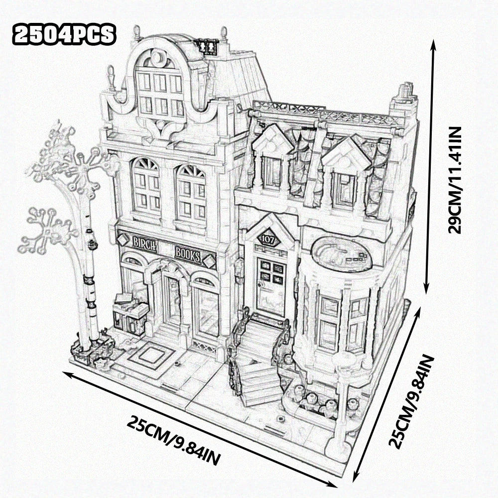 Build Your Dream City with the Street View City Building Blocks – Creative MOC Kits for Bank, Café Corner, Downtown Diner, and More!