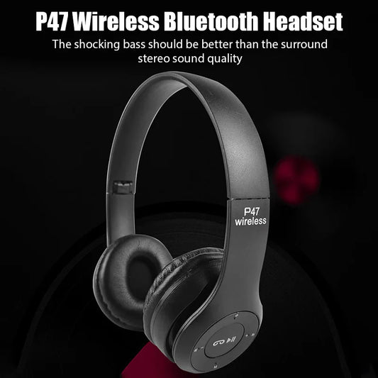 P47 Bluetooth 5.0 Faltbarer Wireless Kopfhörer mit Mikrofon