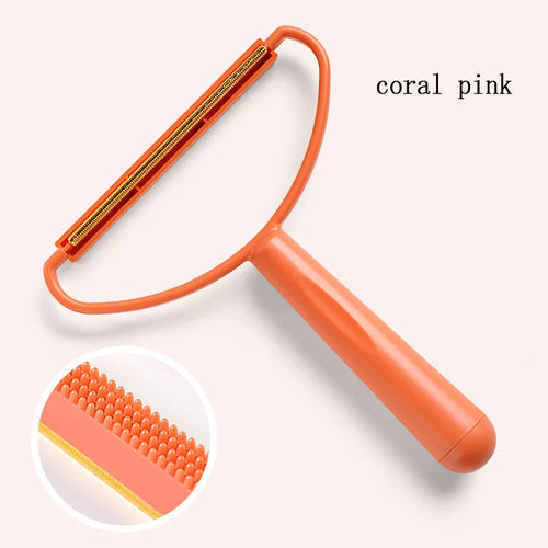Double-sided lint and hair remover 