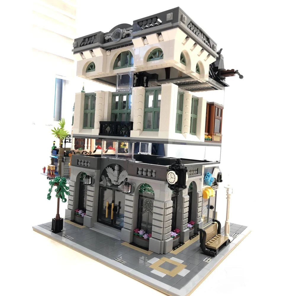 Build Your Dream City with the Street View City Building Blocks – Creative MOC Kits for Bank, Café Corner, Downtown Diner, and More!