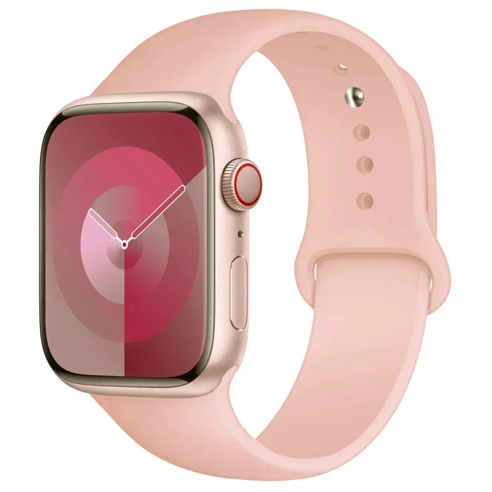 Silikon-Sportarmband Für Apple Watch Armband 49 Mm 44 Mm 45 Mm 40 Mm 41 Mm 42 Mm 38 Mm Armband Iwatch Serie 9 8 7 6 5 4 3SE Ultra 2 Correa