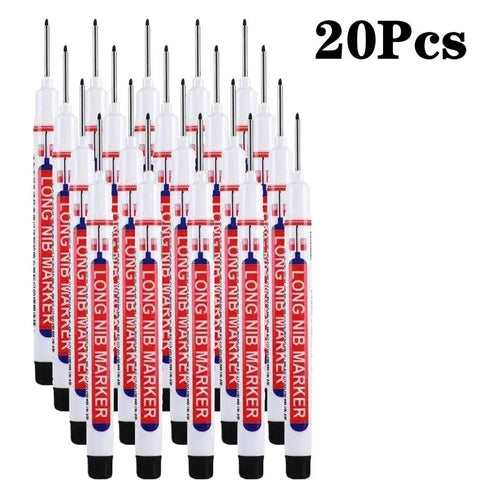 علامة ثقب عميق بطرف طويل 20 مم - للمعادن والخشب والأماكن الضيقة 