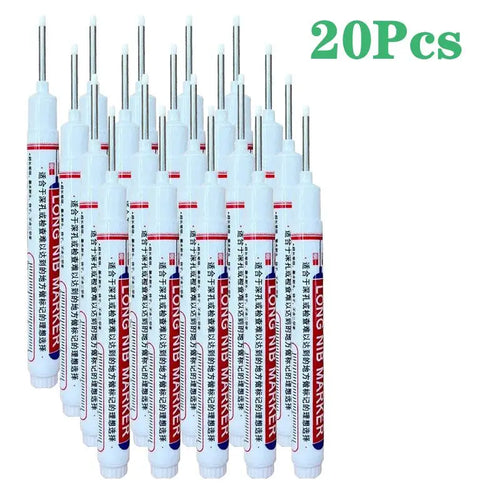 علامة ثقب عميق بطرف طويل 20 مم - للمعادن والخشب والأماكن الضيقة 