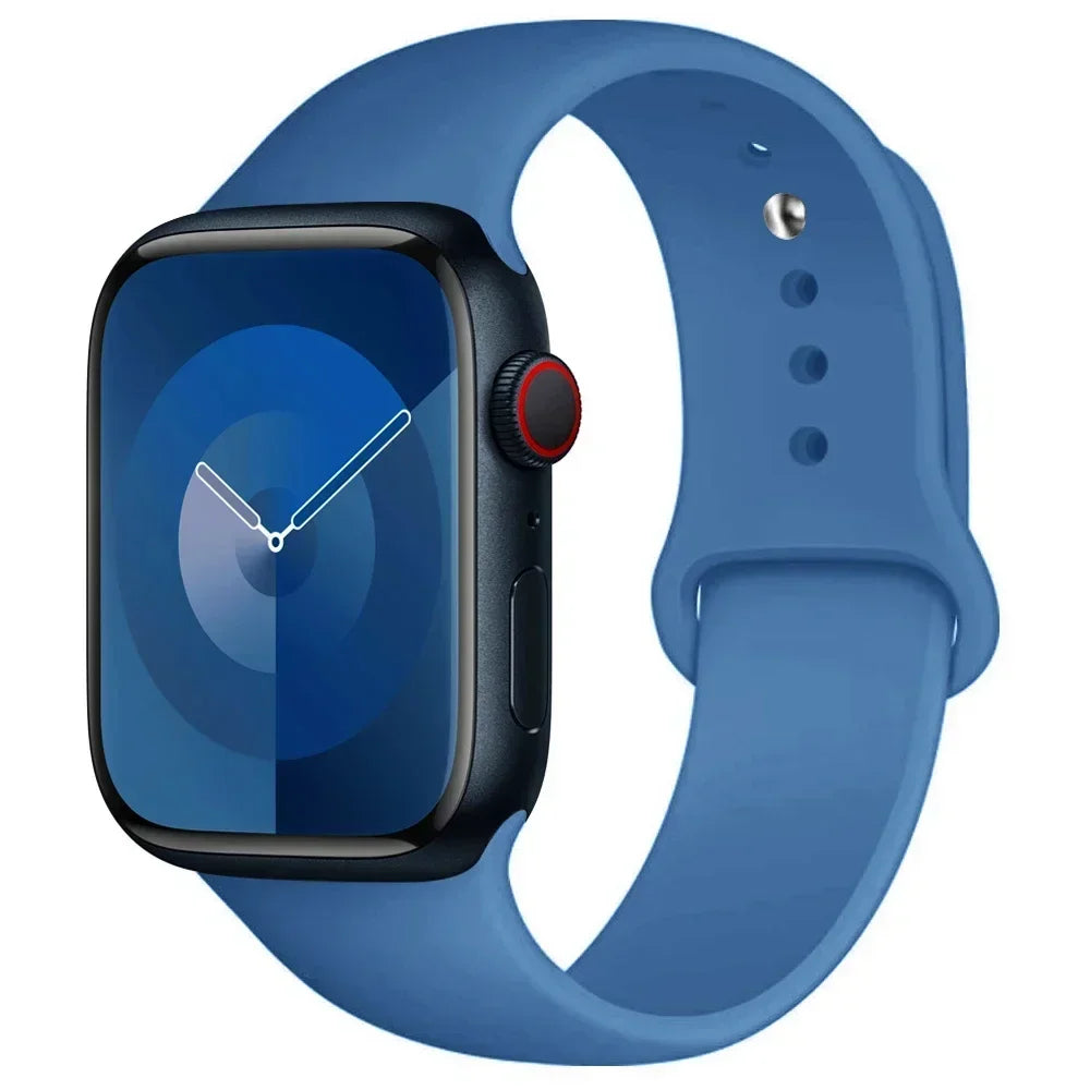 Silikon-Sportarmband Für Apple Watch Armband 49 Mm 44 Mm 45 Mm 40 Mm 41 Mm 42 Mm 38 Mm Armband Iwatch Serie 9 8 7 6 5 4 3SE Ultra 2 Correa