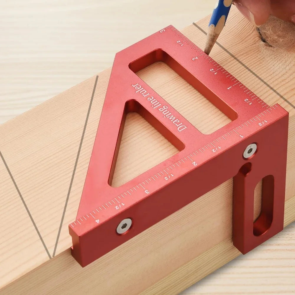 Angle measuring ruler 