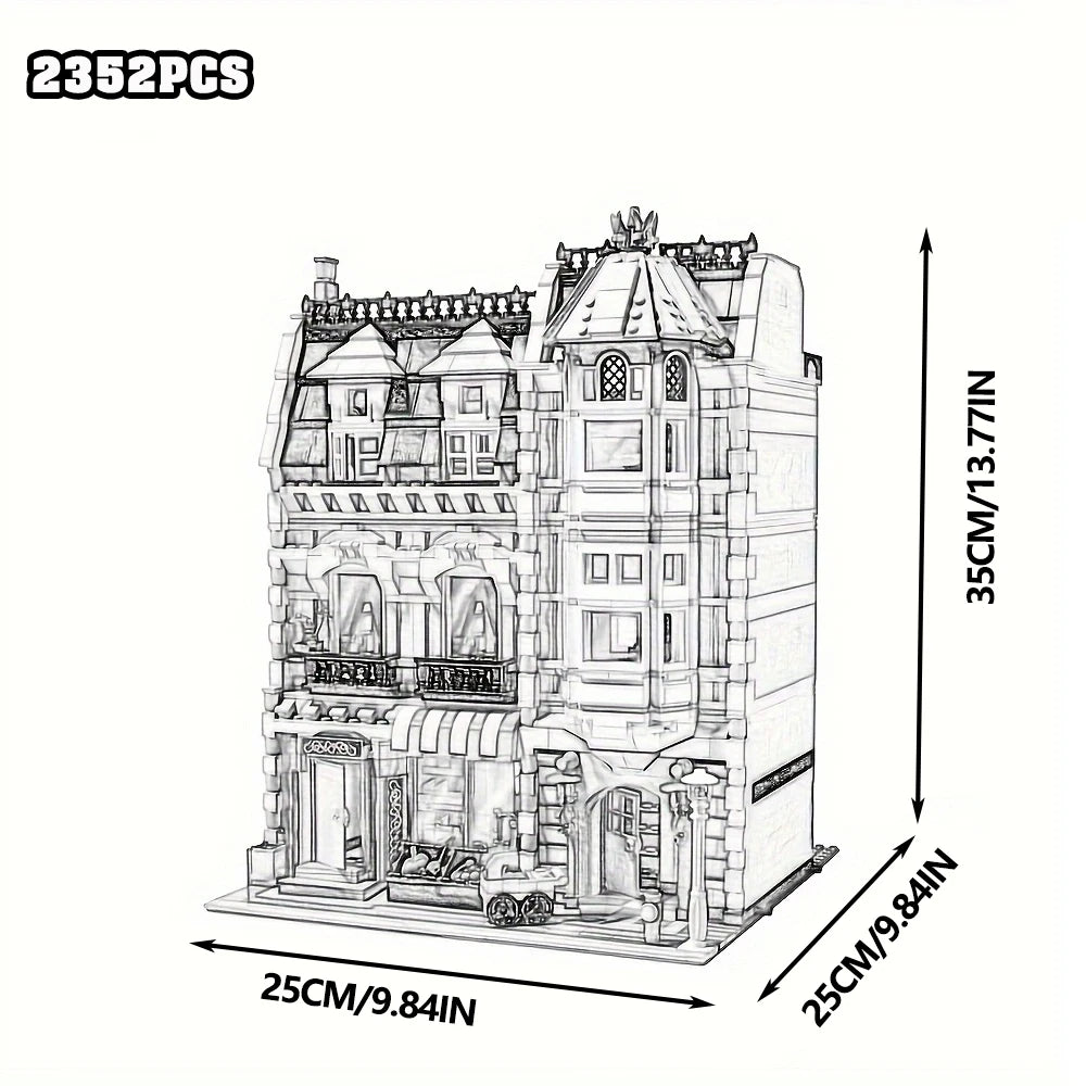 Build Your Dream City with the Street View City Building Blocks – Creative MOC Kits for Bank, Café Corner, Downtown Diner, and More!