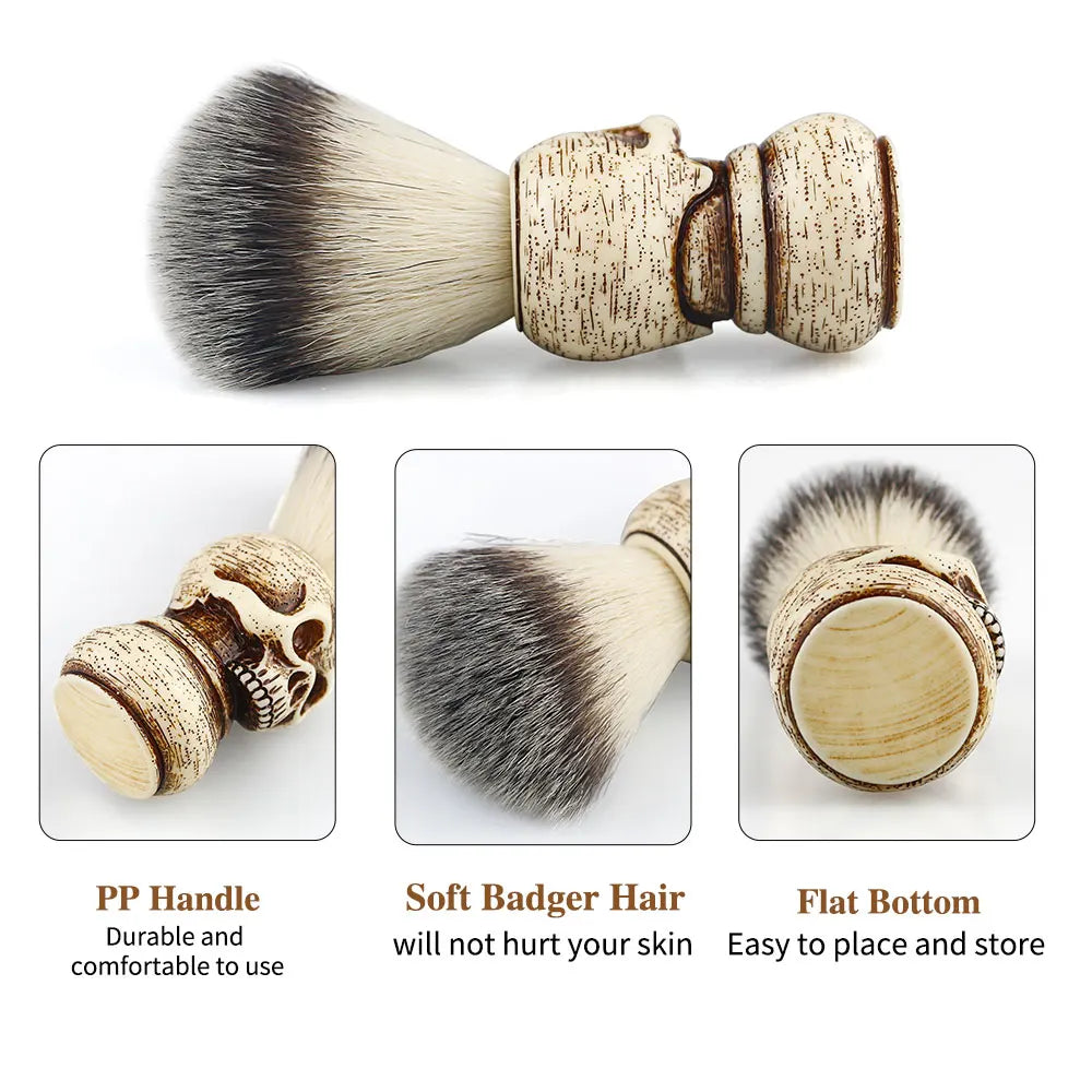 Barbershop shaving brush &amp; shaving foam bowl 