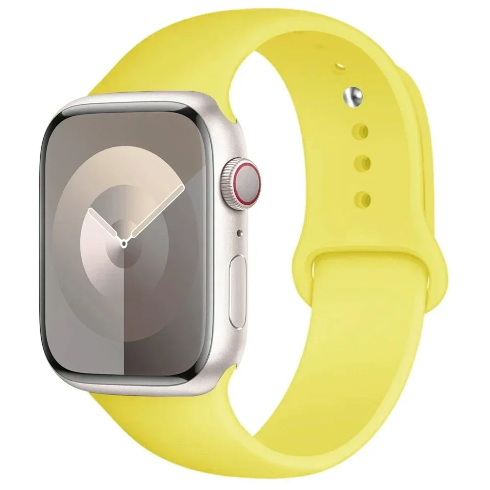 Silikon-Sportarmband Für Apple Watch Armband 49 Mm 44 Mm 45 Mm 40 Mm 41 Mm 42 Mm 38 Mm Armband Iwatch Serie 9 8 7 6 5 4 3SE Ultra 2 Correa