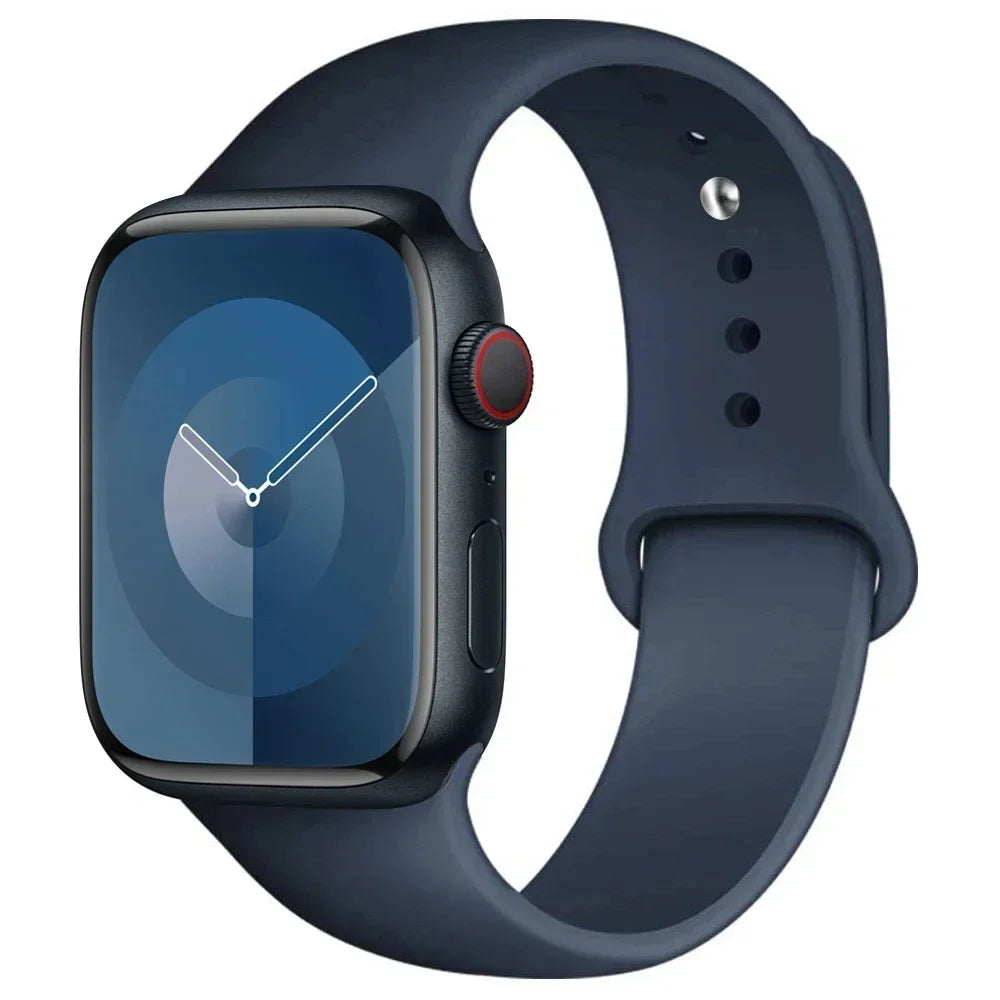 Silikon-Sportarmband Für Apple Watch Armband 49 Mm 44 Mm 45 Mm 40 Mm 41 Mm 42 Mm 38 Mm Armband Iwatch Serie 9 8 7 6 5 4 3SE Ultra 2 Correa