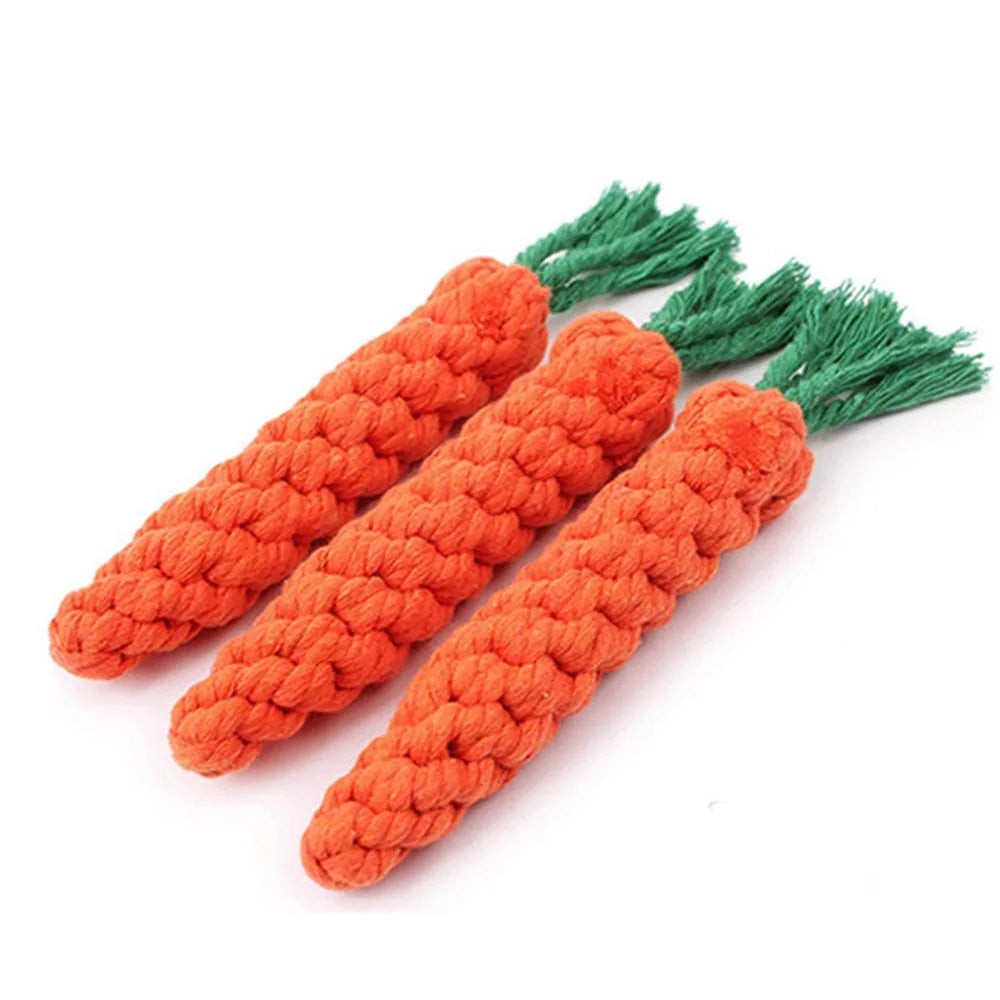 Carrot-shaped chew toy for dogs 