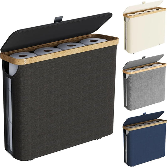 Large storage basket for toilet paper (up to 12 rolls) 