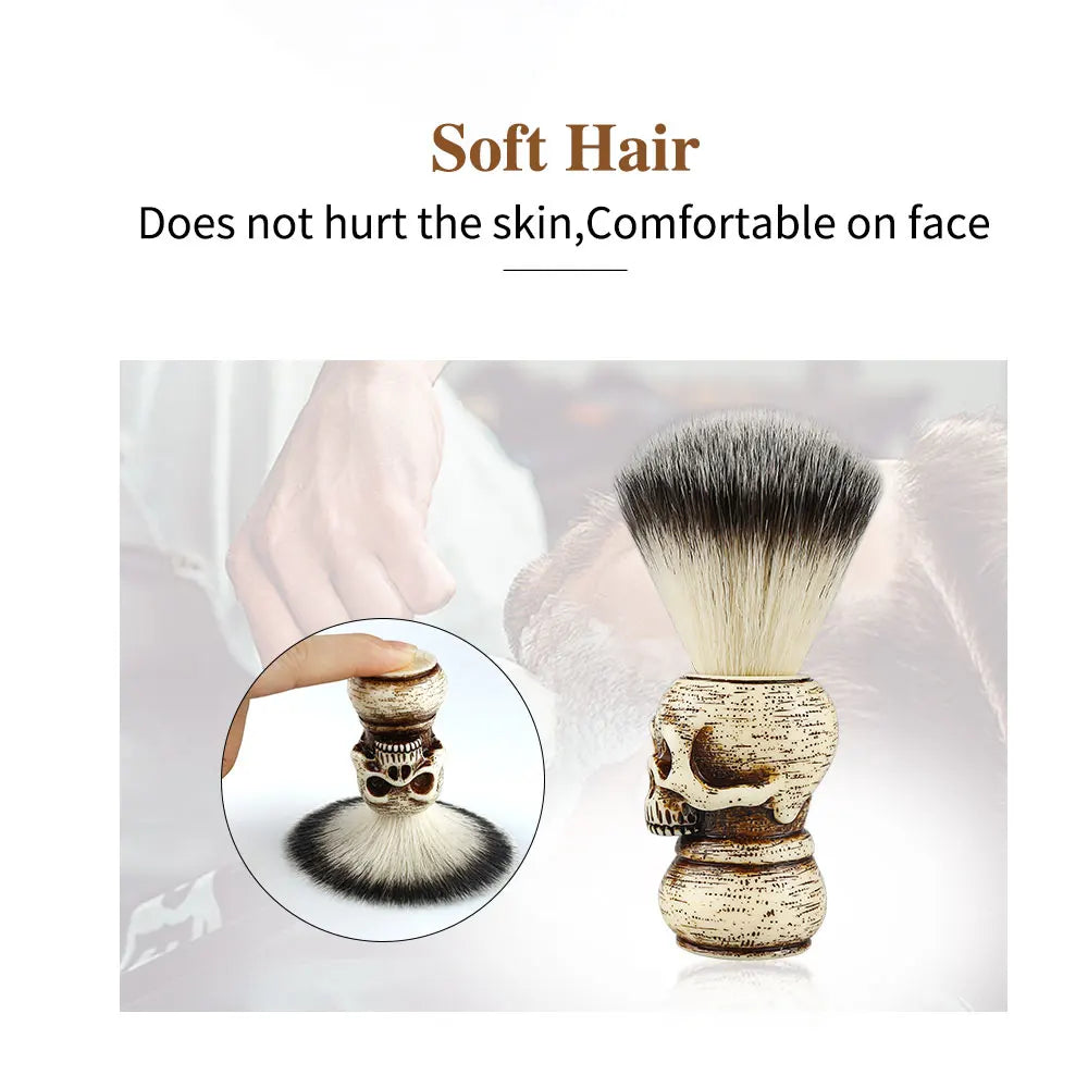 Barbershop shaving brush &amp; shaving foam bowl 