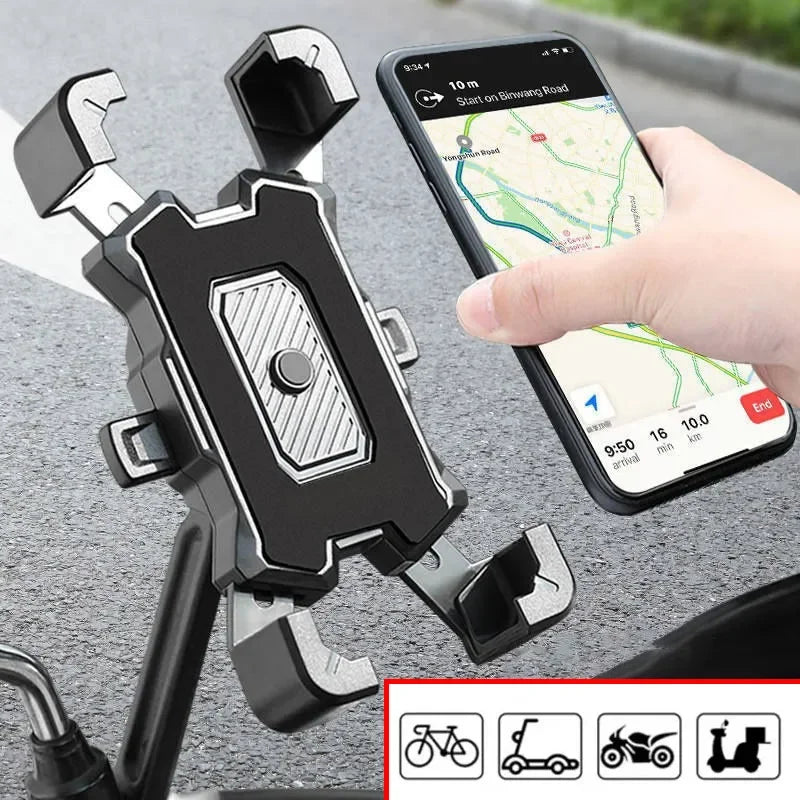 360° Bicycle Phone Holder – with Anti-Slip &amp; Gravity Lock 
