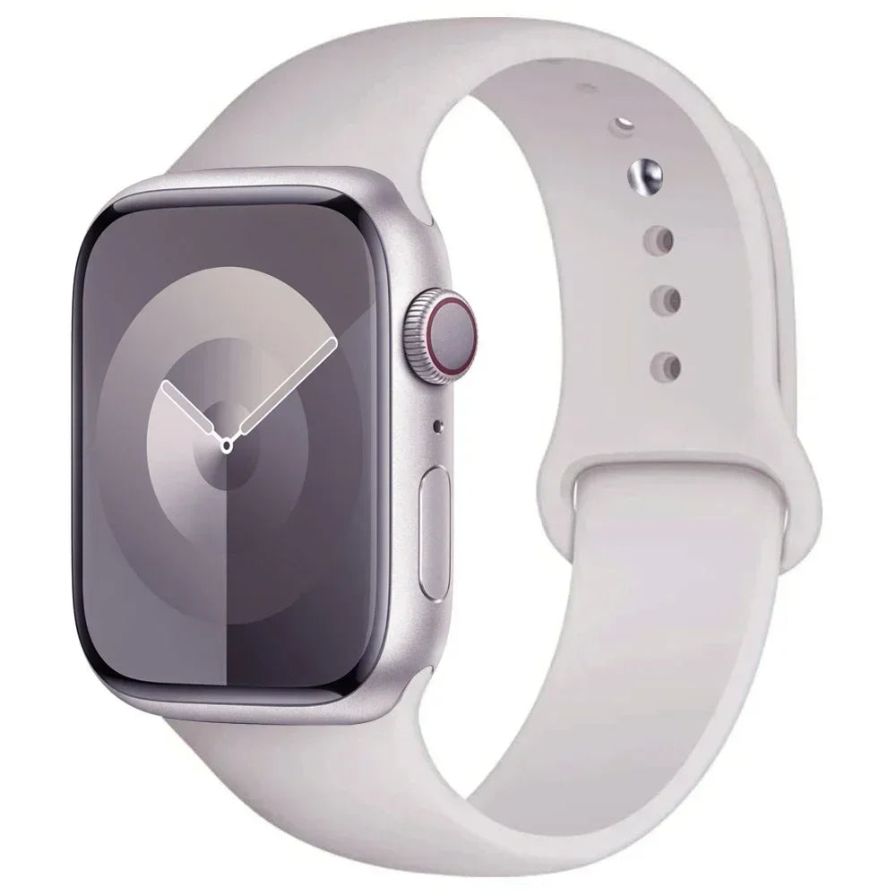Silikon-Sportarmband Für Apple Watch Armband 49 Mm 44 Mm 45 Mm 40 Mm 41 Mm 42 Mm 38 Mm Armband Iwatch Serie 9 8 7 6 5 4 3SE Ultra 2 Correa