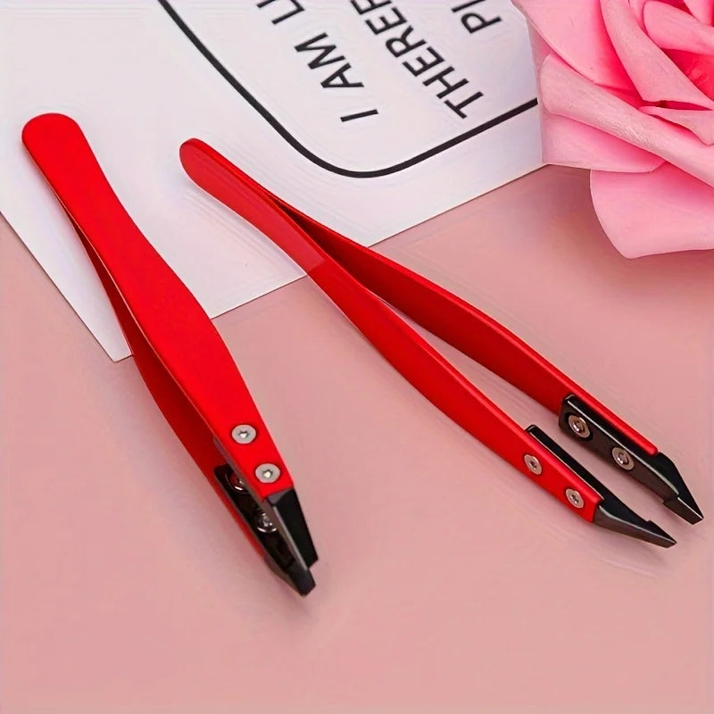 Zirconia ceramic tweezers – stainless steel tip 