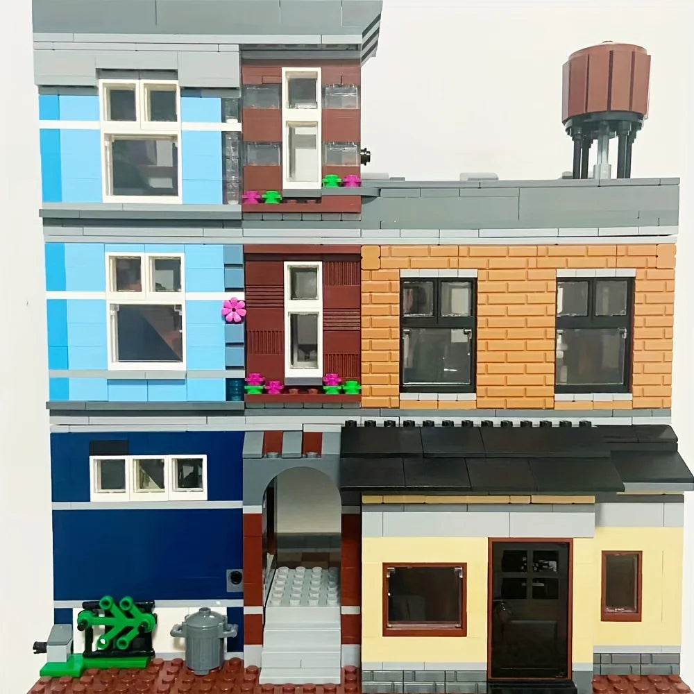 Build Your Dream City with the Street View City Building Blocks – Creative MOC Kits for Bank, Café Corner, Downtown Diner, and More!