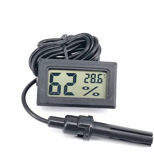 Digital thermometer hygrometer with probe 