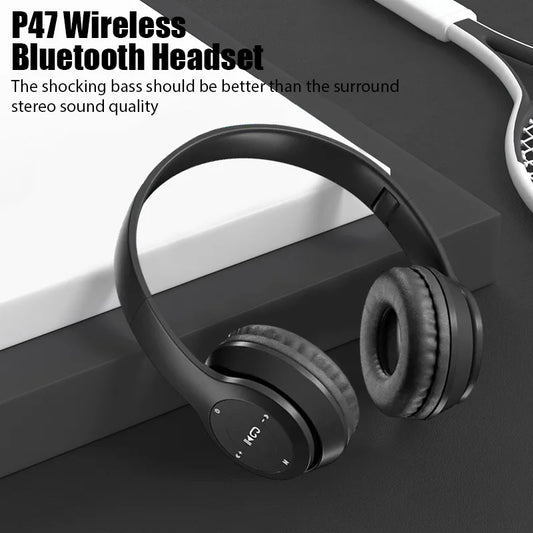 P47 Bluetooth 5.0 Faltbarer Wireless Kopfhörer mit Mikrofon
