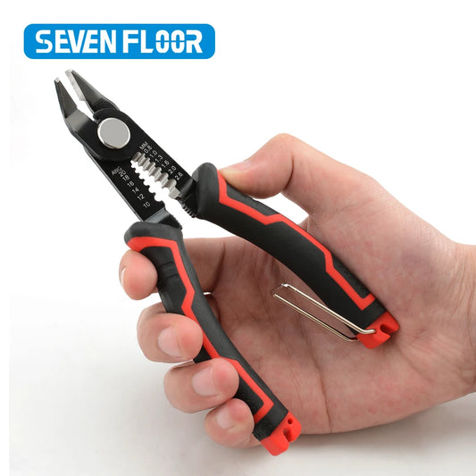 Automatic wire stripper – wire cutter &amp; cable crimping tool 3-in-1