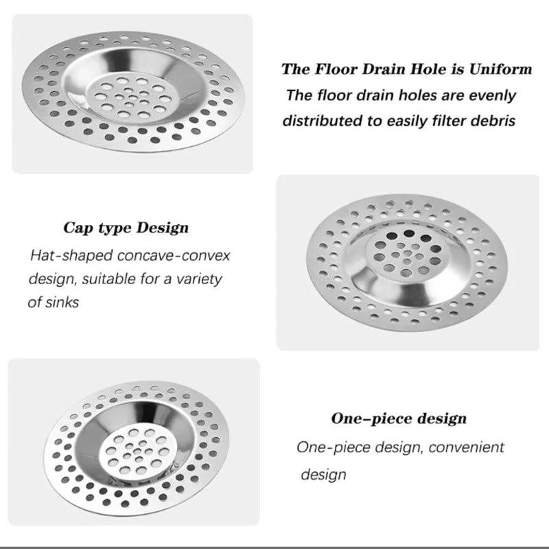 Sink and drain strainer – stainless steel (set of 2)