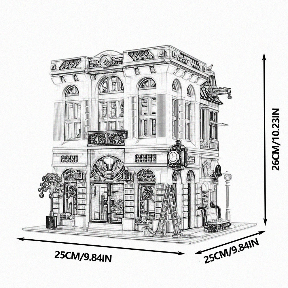 Build Your Dream City with the Street View City Building Blocks – Creative MOC Kits for Bank, Café Corner, Downtown Diner, and More!