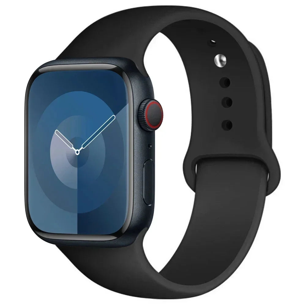 Silikon-Sportarmband Für Apple Watch Armband 49 Mm 44 Mm 45 Mm 40 Mm 41 Mm 42 Mm 38 Mm Armband Iwatch Serie 9 8 7 6 5 4 3SE Ultra 2 Correa