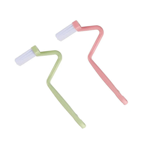 Gebogene Toilettenbürste mit langem Griff