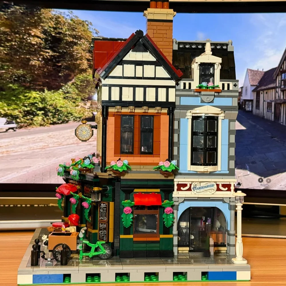 Build Your Dream City with the Street View City Building Blocks – Creative MOC Kits for Bank, Café Corner, Downtown Diner, and More!