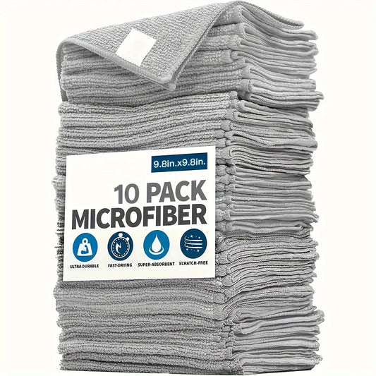 Microfiber cleaning cloths, light grey – 5/10/20 pieces 