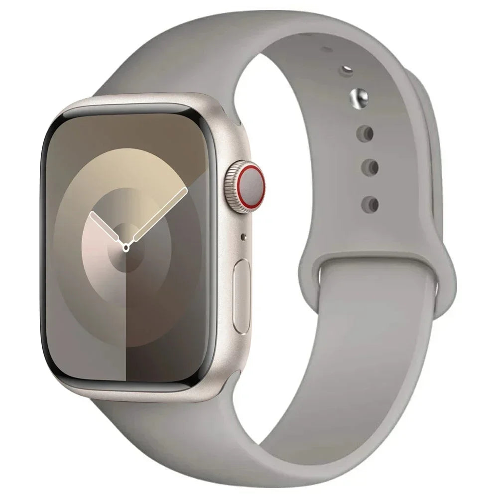 Silikon-Sportarmband Für Apple Watch Armband 49 Mm 44 Mm 45 Mm 40 Mm 41 Mm 42 Mm 38 Mm Armband Iwatch Serie 9 8 7 6 5 4 3SE Ultra 2 Correa