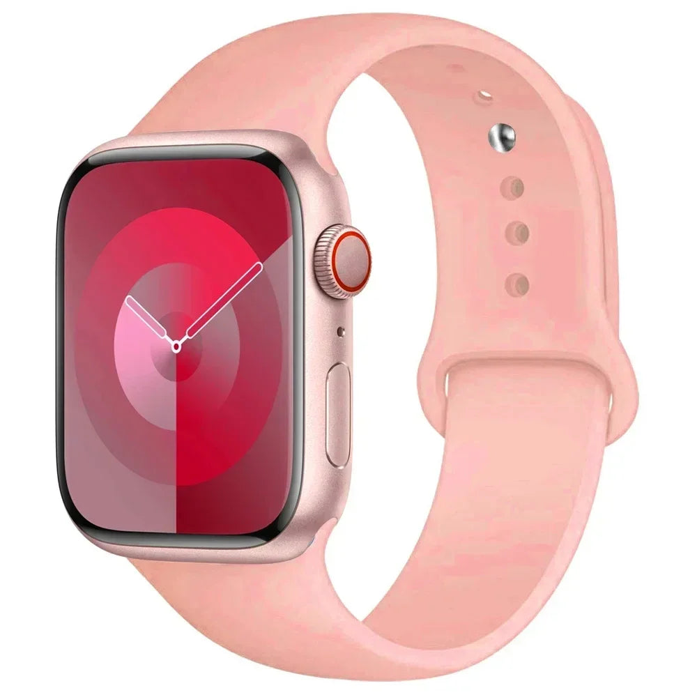 Silikon-Sportarmband Für Apple Watch Armband 49 Mm 44 Mm 45 Mm 40 Mm 41 Mm 42 Mm 38 Mm Armband Iwatch Serie 9 8 7 6 5 4 3SE Ultra 2 Correa