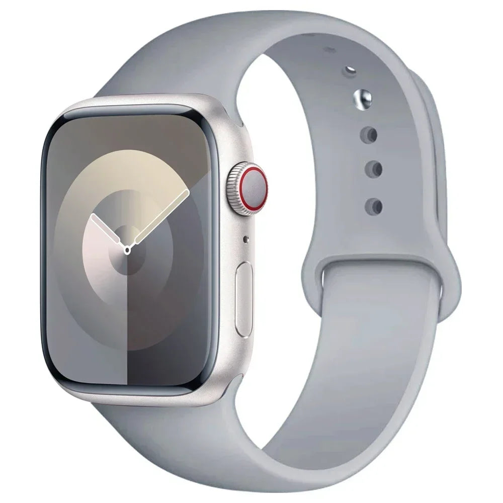 Silikon-Sportarmband Für Apple Watch Armband 49 Mm 44 Mm 45 Mm 40 Mm 41 Mm 42 Mm 38 Mm Armband Iwatch Serie 9 8 7 6 5 4 3SE Ultra 2 Correa