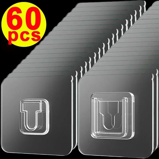 Double-sided self-adhesive wall hooks 