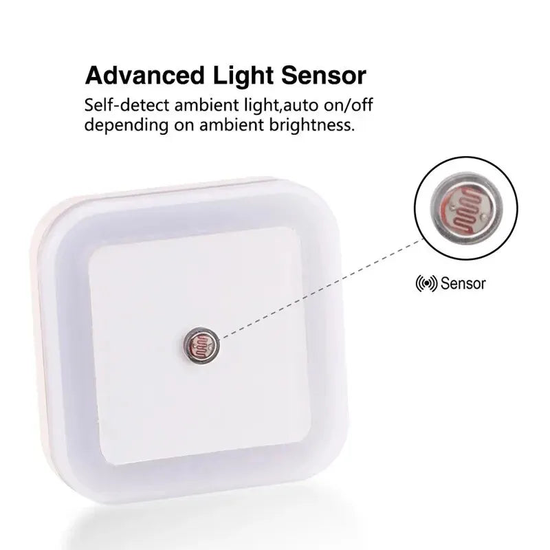 Wireless Sensor LED Night Light Plug EU
