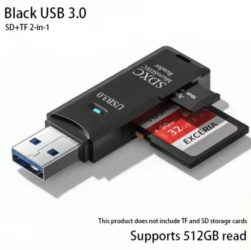 Multifunktionaler 2-in-1 Kartenleser USB 3.0/2.0