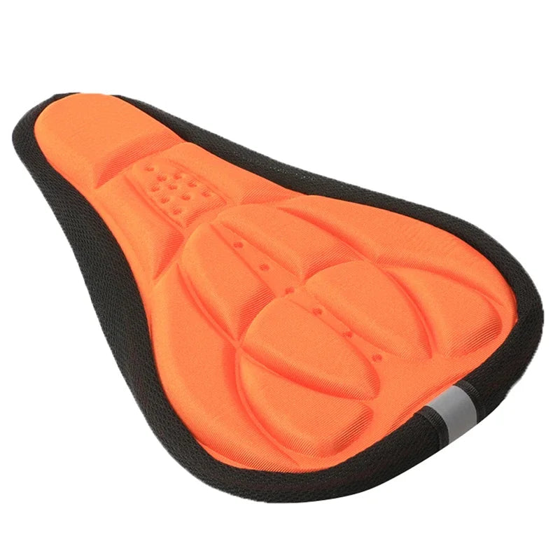 Padded bicycle saddle cover