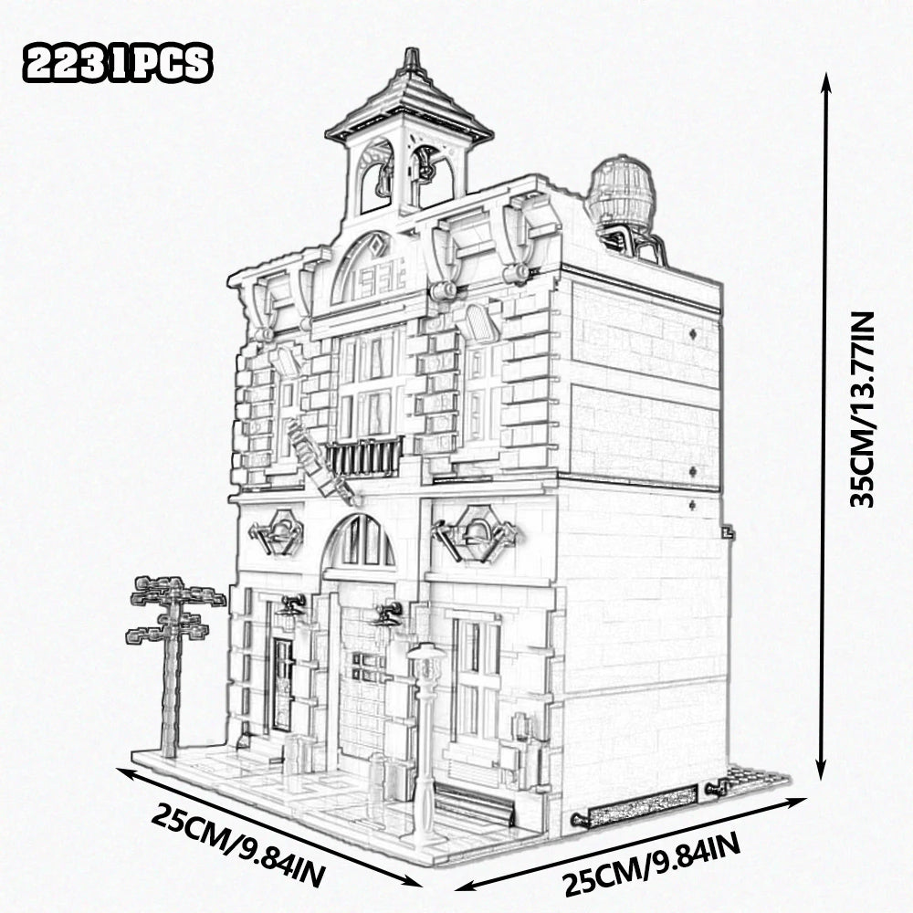 Build Your Dream City with the Street View City Building Blocks – Creative MOC Kits for Bank, Café Corner, Downtown Diner, and More!