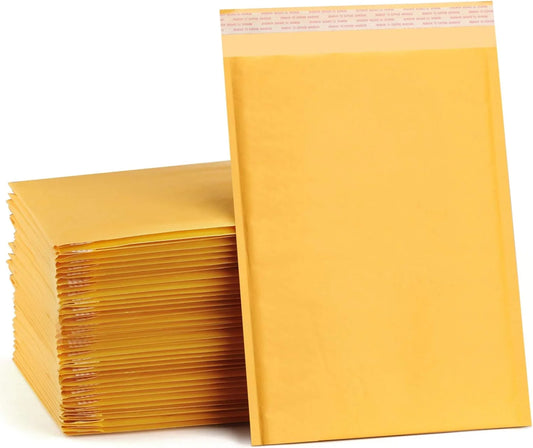 Kraft bubble mailers – Self-adhesive &amp; padded
