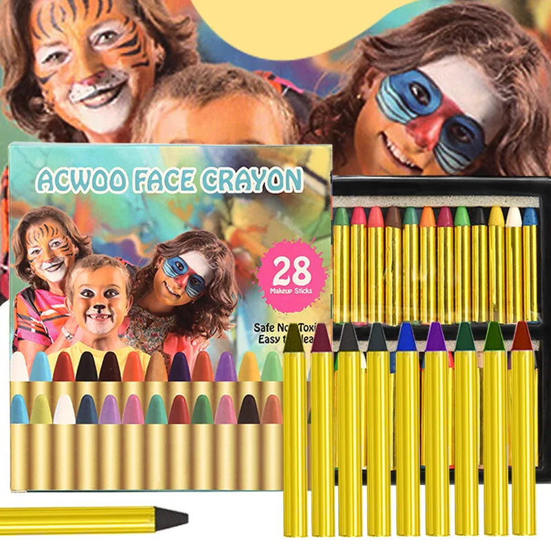 Face Paint Crayons Set 28 oder 36 Stück